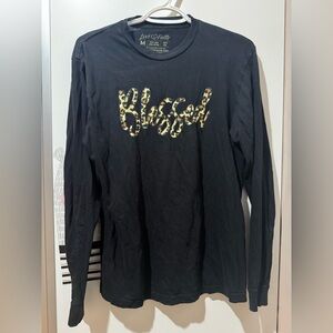 Black Long Sleeve 'Blessed' Shirt